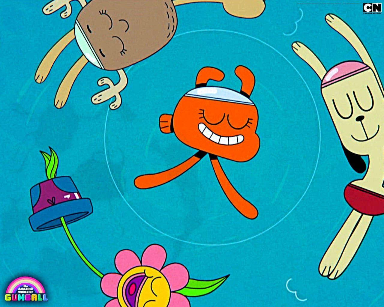 Gumball, pool party, underwater, HD Desktop Wallpaper