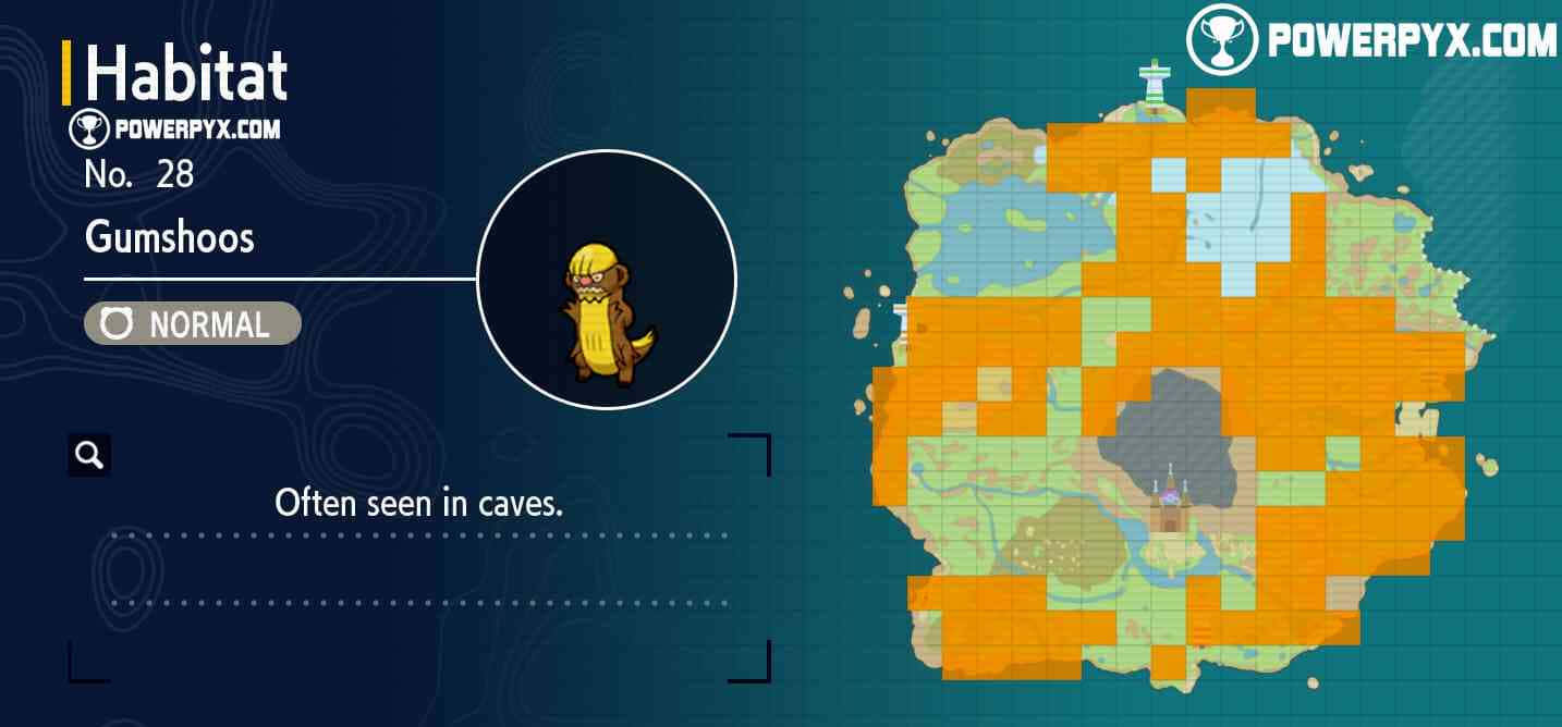 Gumshoos, pixel-art map, habitat zones, HD Desktop Wallpaper