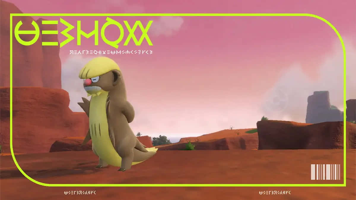 Gumshoos, desert landscape, pink sky, SD Desktop Wallpaper