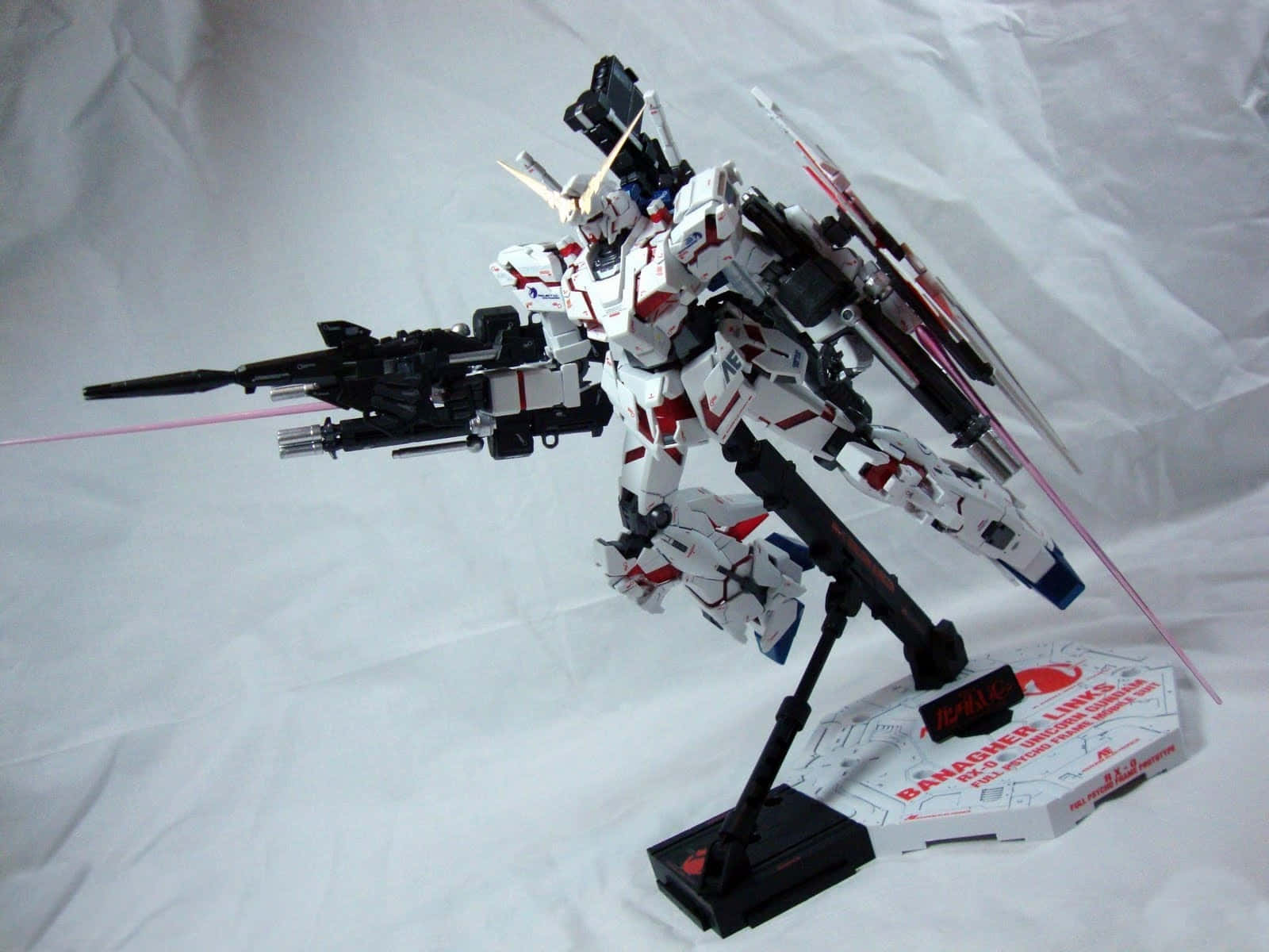 Gundam Unicorn, white, red, HD Desktop Wallpaper
