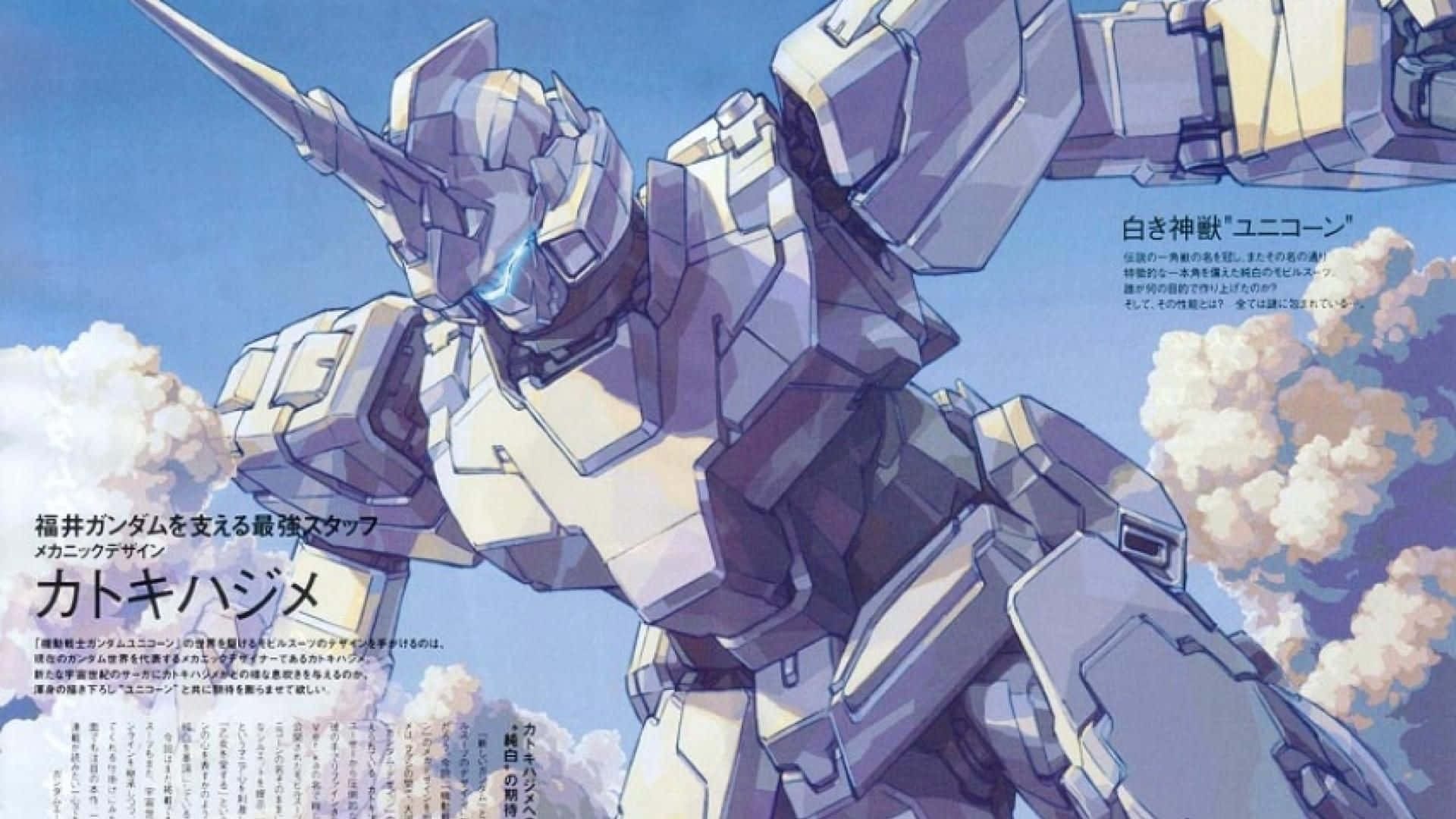 Gundam Unicorn, white, gray, Full HD Desktop Wallpaper