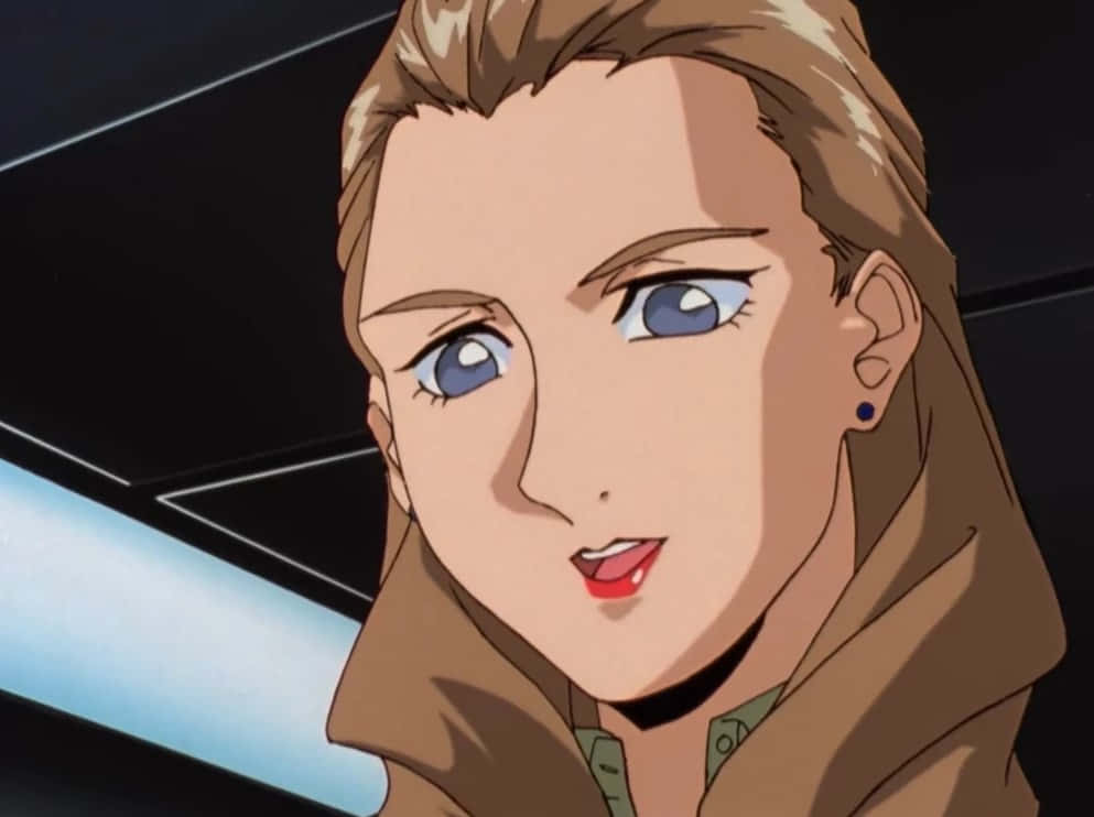 Gundam Wing, Sally Po, blue eyes, SD Desktop Wallpaper