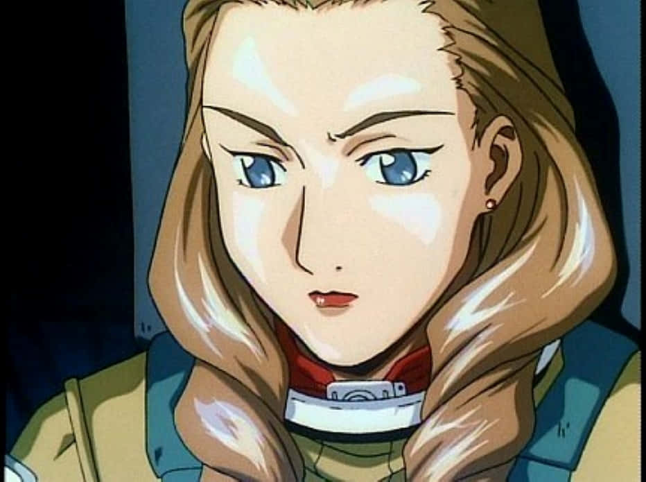 Gundam Wing, Sally Po, blue eyes, SD Desktop Wallpaper
