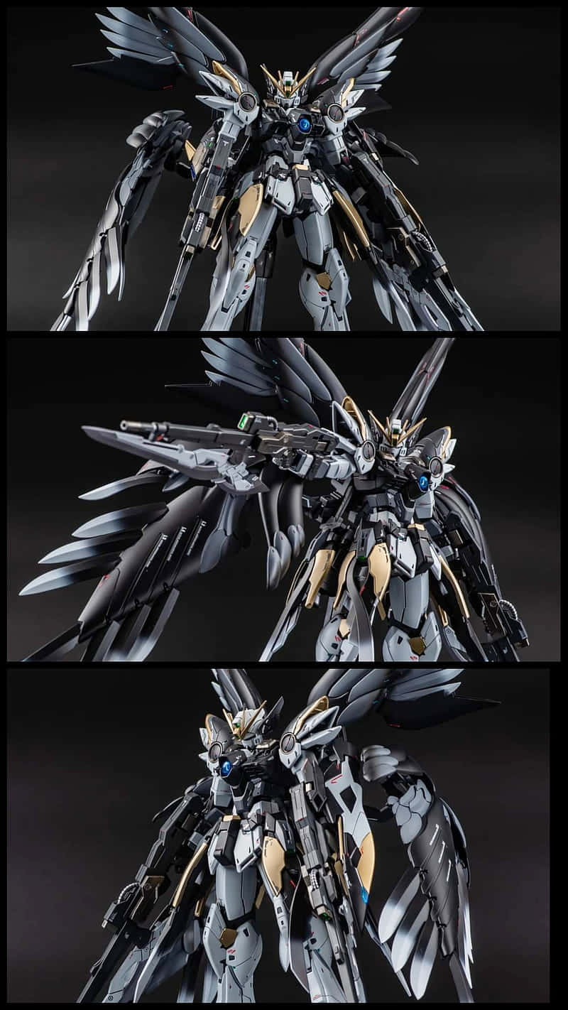 Gundam Wing, silver, gold, HD Phone Wallpaper