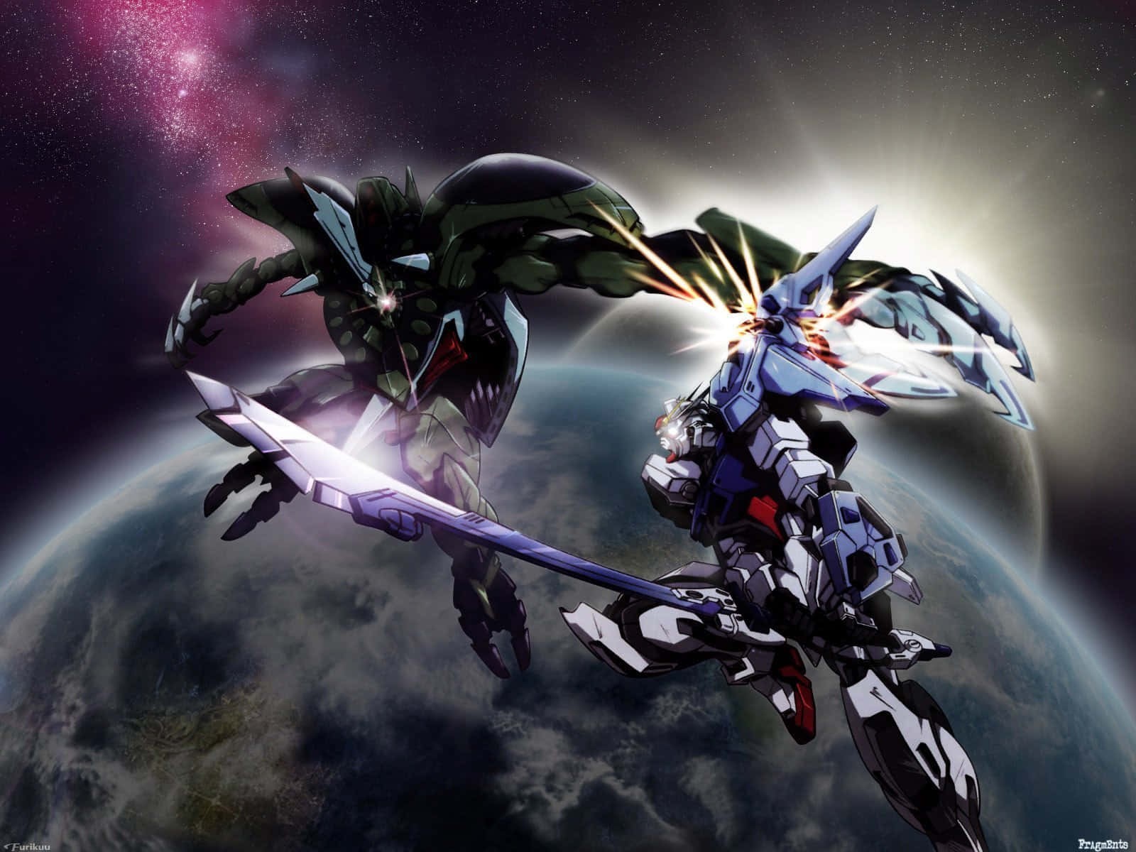 Gundam, giant mechs, Earth, HD Desktop Wallpaper