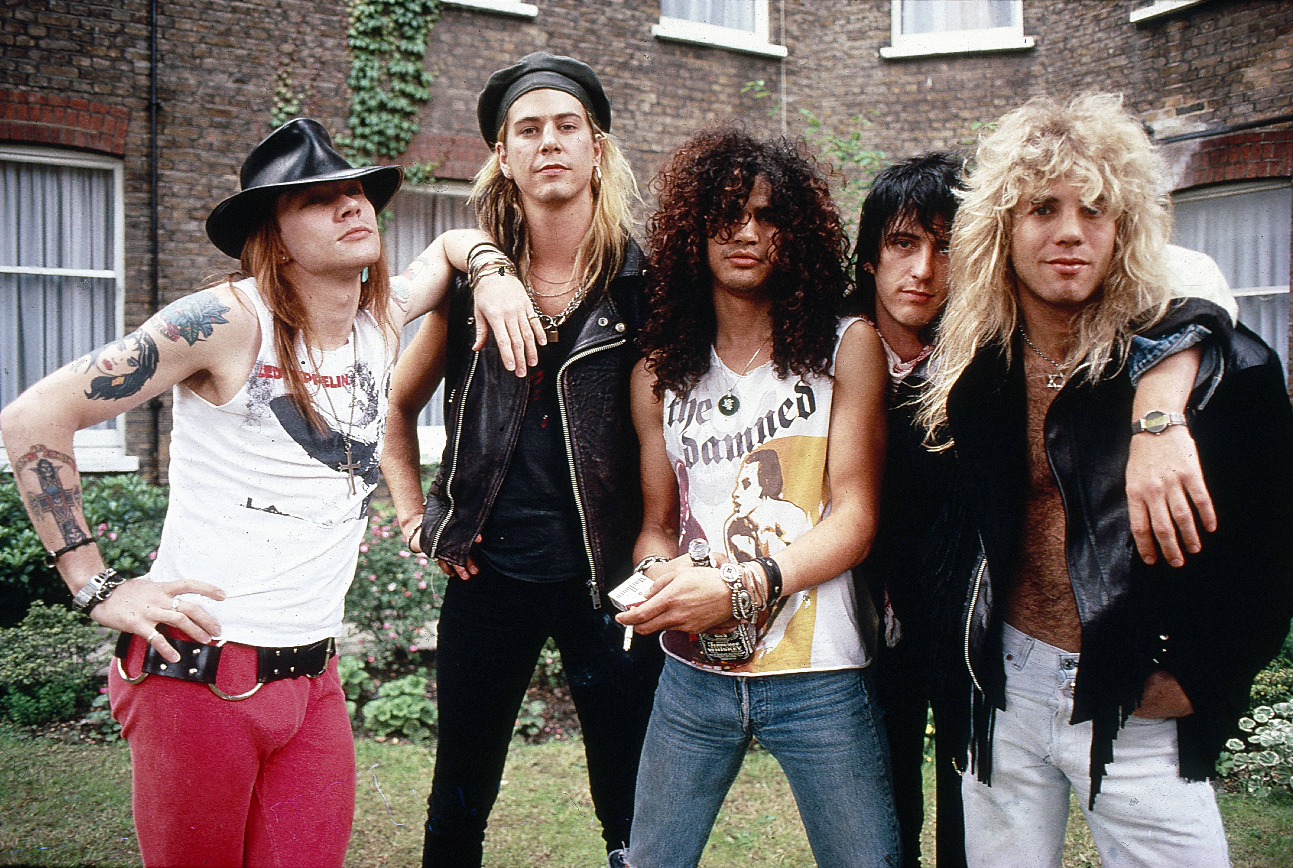 1985, Guns N' Roses, glam metal, 4K Desktop Wallpaper
