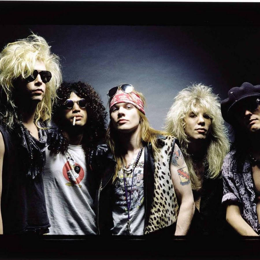 Guns N Roses, wild hair, sunglasses, SD Desktop Wallpaper