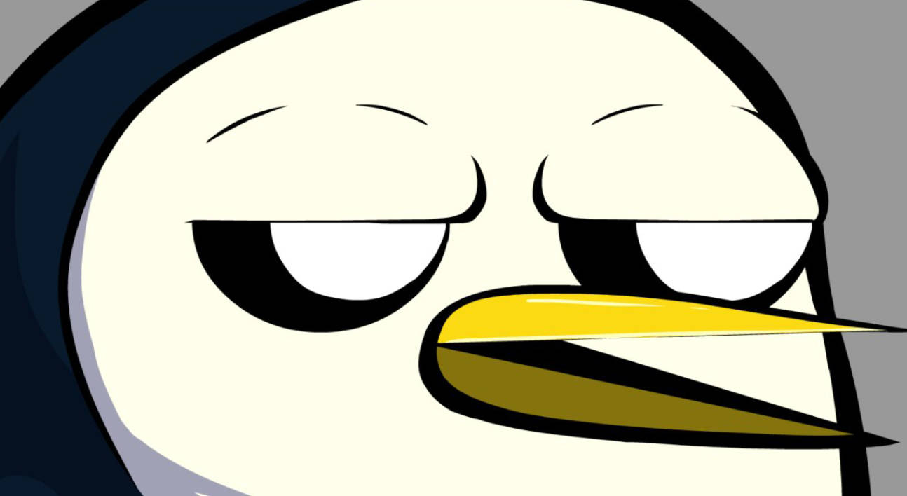 Gunter, Adventure Time, cartoon penguin, HD Desktop Wallpaper