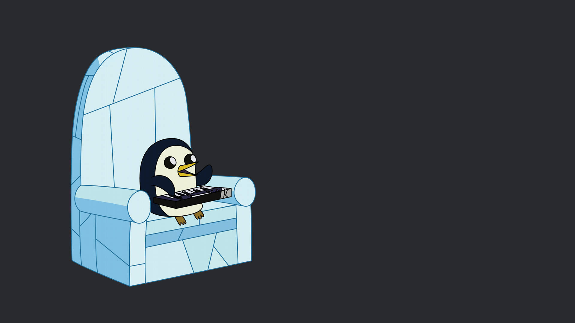 Gunter, Adventure Time, piano, Full HD Desktop Wallpaper