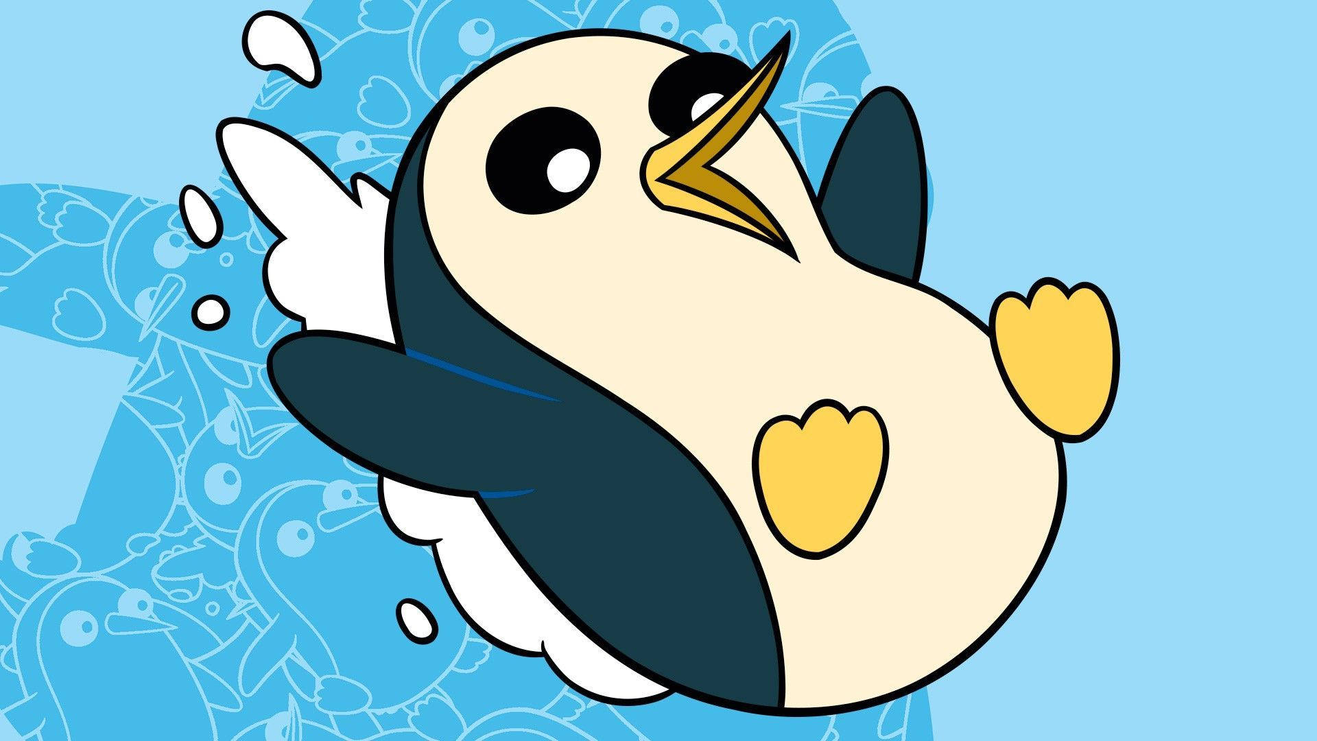 Gunter, Adventure Time, penguin, Full HD Desktop Wallpaper