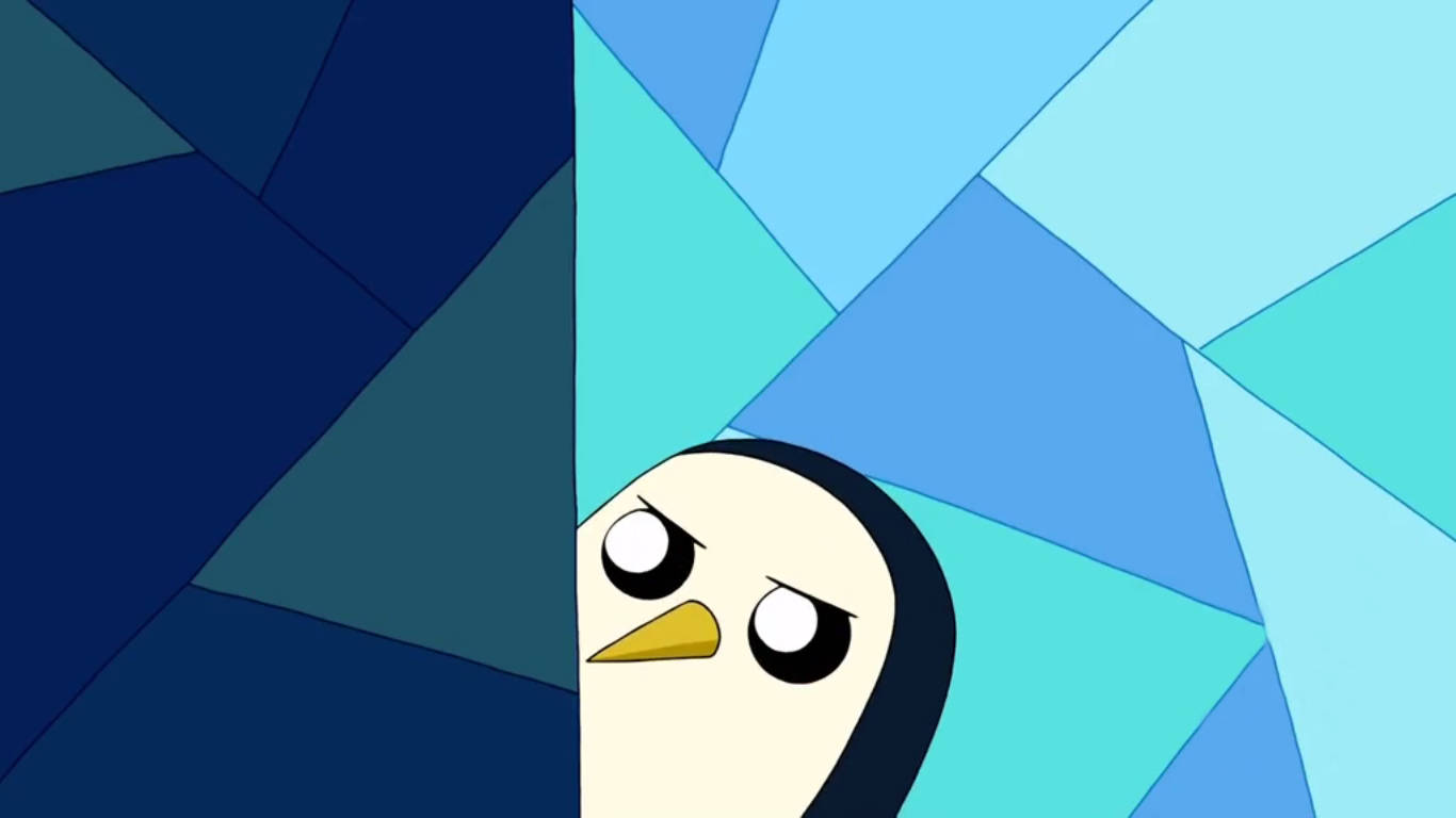 Gunter, Adventure Time, cartoon penguin, HD Desktop Wallpaper