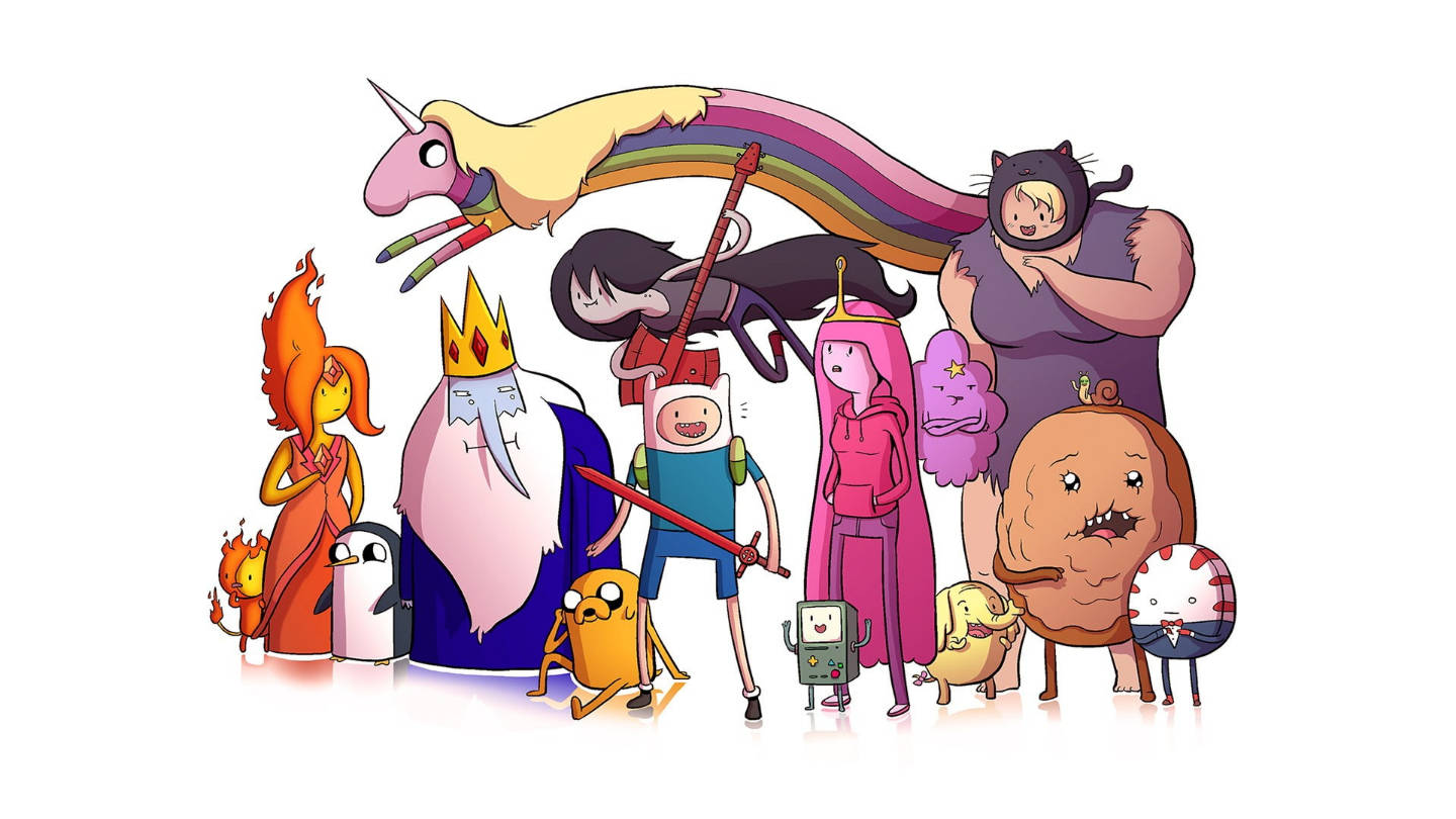 Gunter, Adventure Time, unicorn, HD Desktop Wallpaper