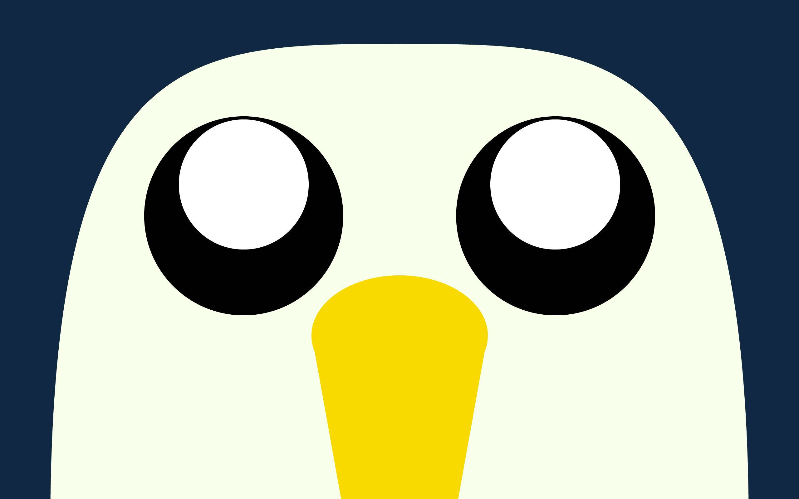 Gunter, Adventure Time, penguin, 2K Desktop Wallpaper