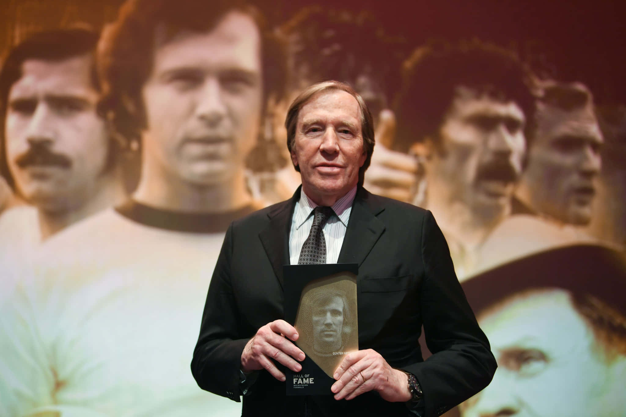 Gunter Netzer, Hall of Fame plaque, football museum, Full HD Desktop Wallpaper