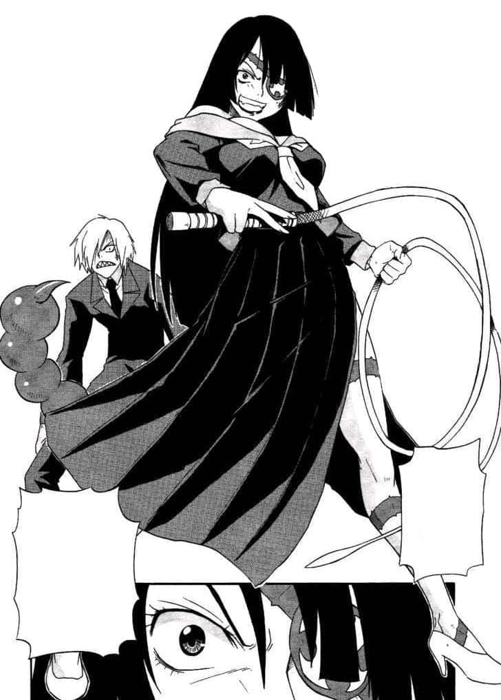 Gurren Lagann, Adiane, black and white manga panel, SD Phone Wallpaper