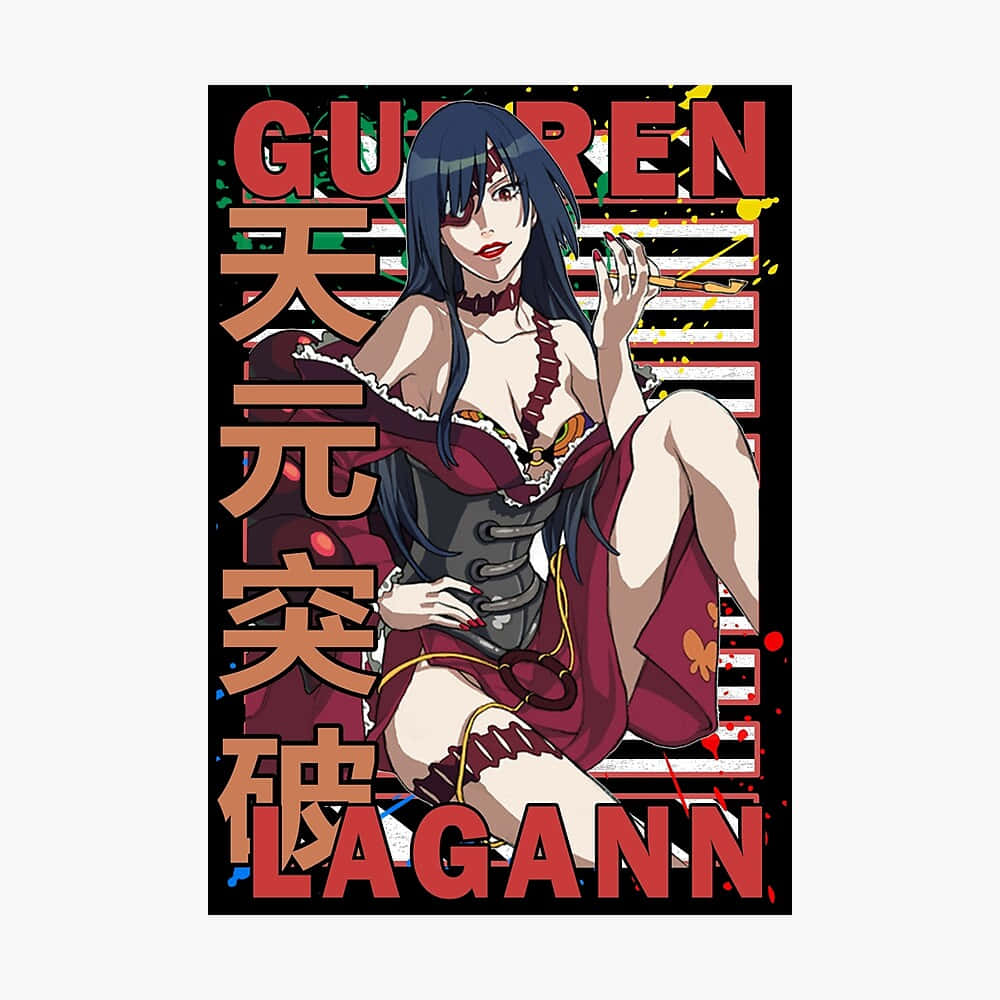 Gurren Lagann, Adiane, dark hair, SD Desktop Wallpaper