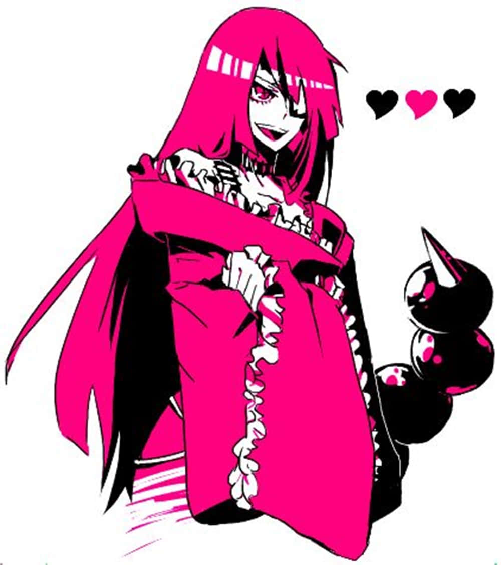 Adiane, Gurren Lagann, vibrant pink hair, SD Phone Wallpaper