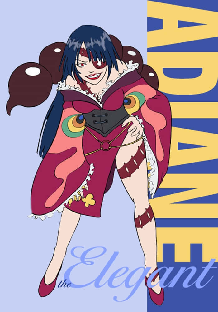 Adiane, Gurren Lagann, vibrant red coat, SD Phone Wallpaper