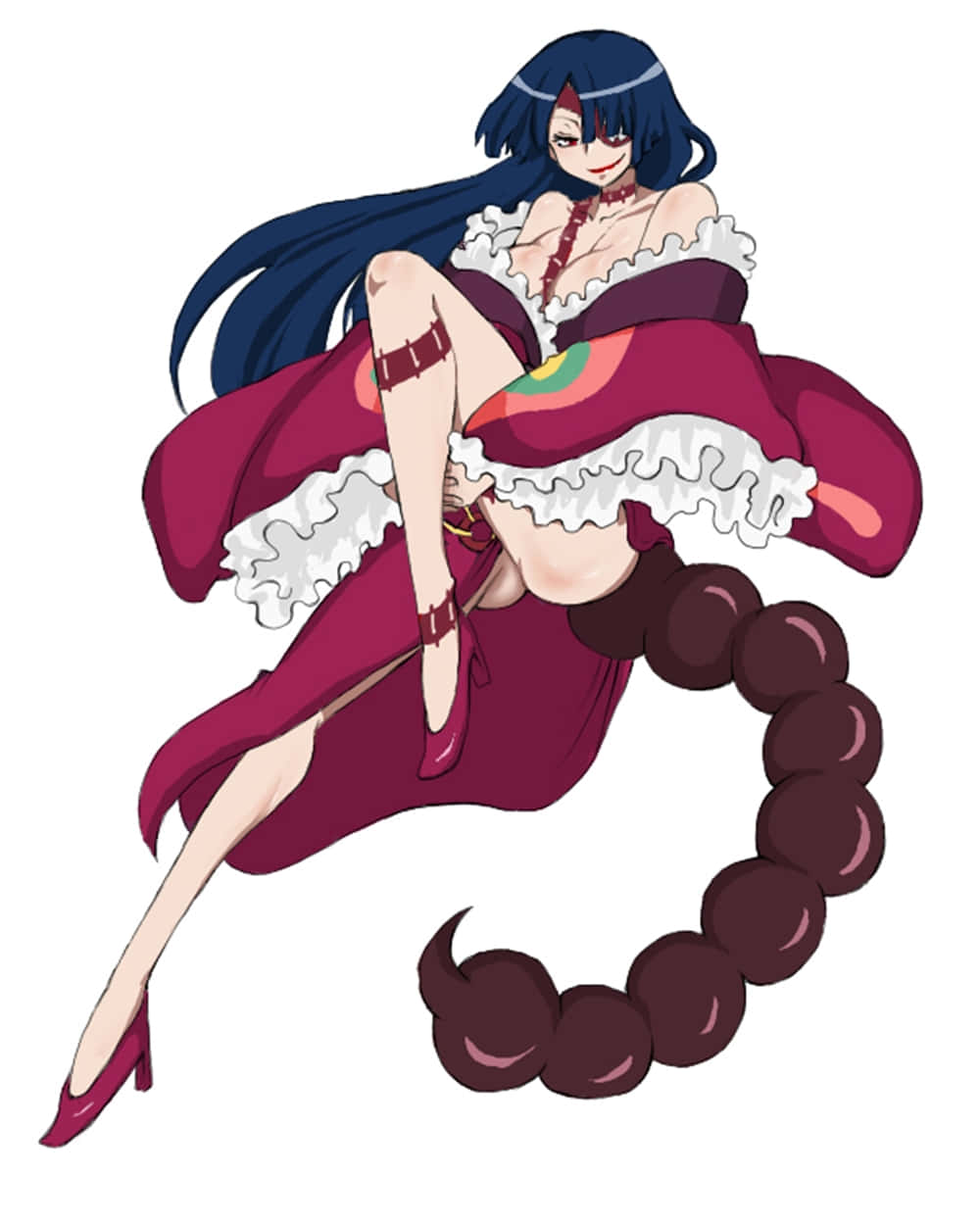 Adiane, Gurren Lagann, blue hair, SD Phone Wallpaper