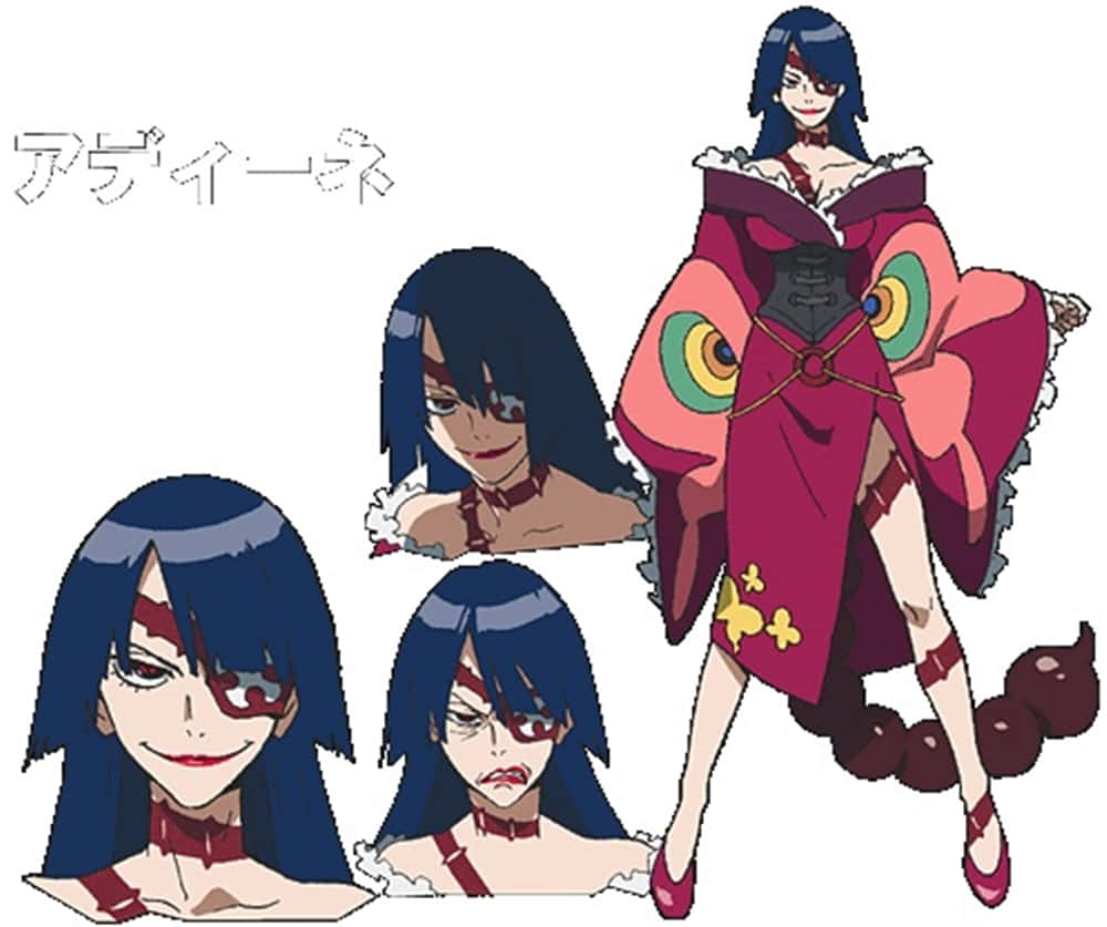 Gurren Lagann, Adiane, blue-haired woman, SD Desktop Wallpaper