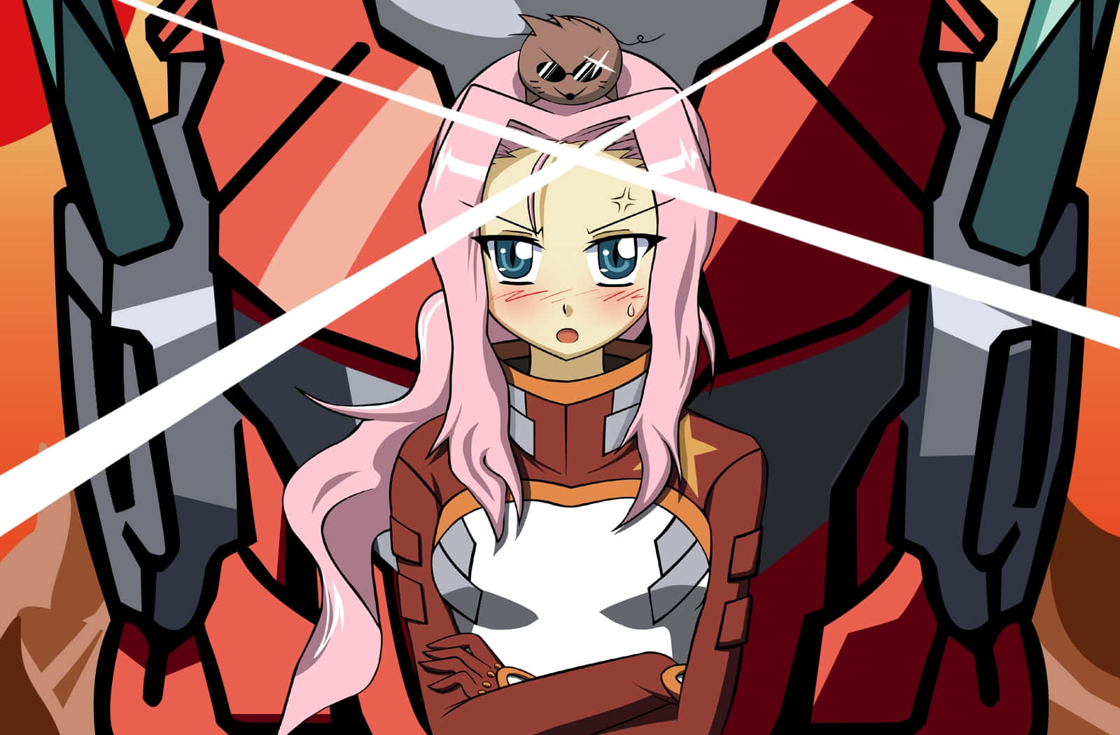 Gurren Lagann, Boota, pink-haired anime girl, HD Desktop Wallpaper
