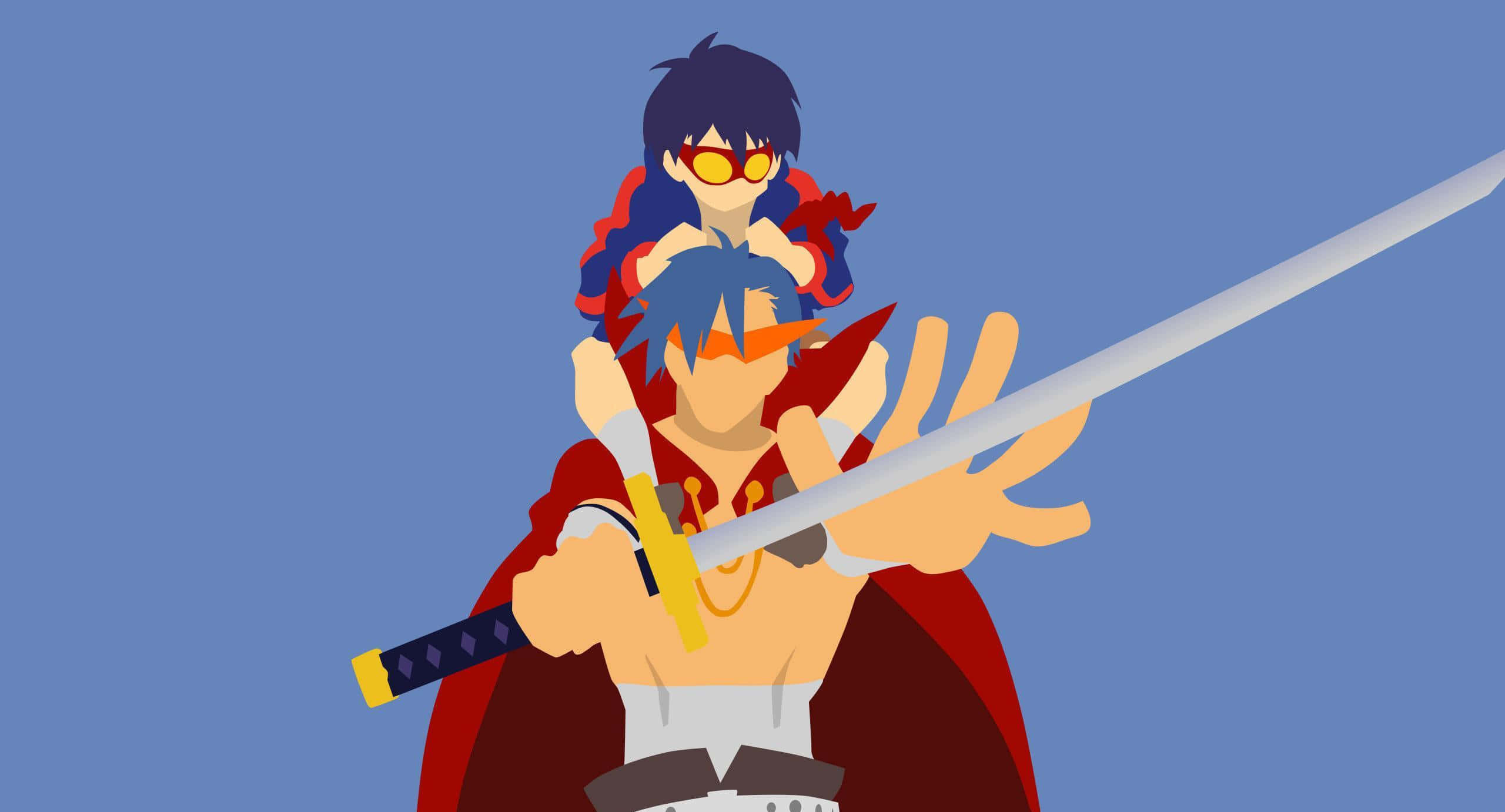 Gurren Lagann, Kamina, Team Gurren, 2K Desktop Wallpaper