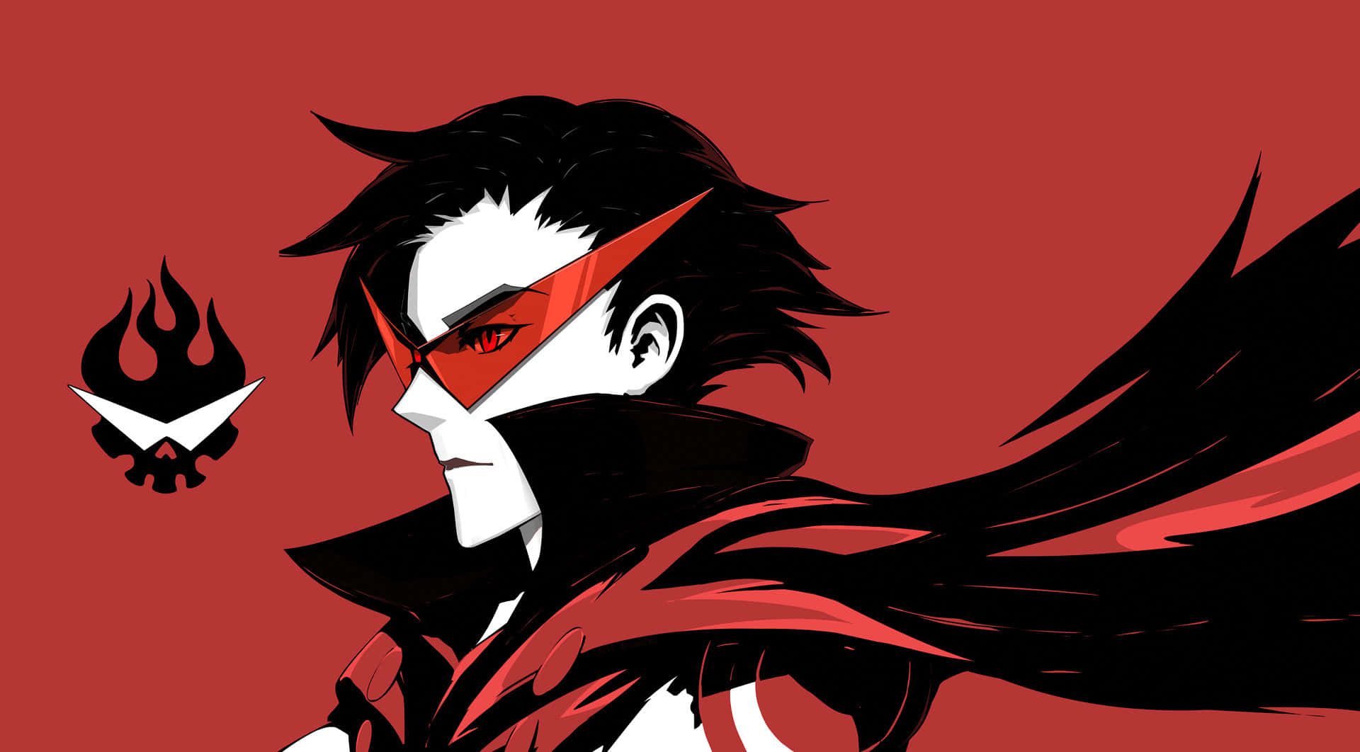 Gurren Lagann, Kamina, red and black armor, Full HD Desktop Wallpaper
