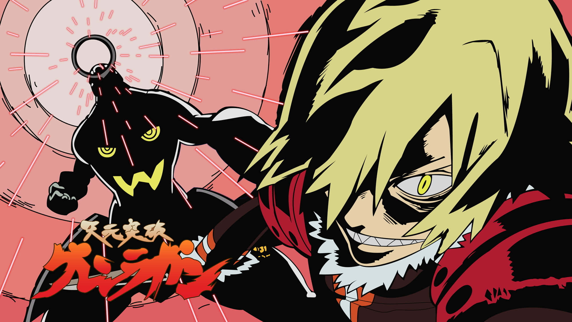 Gurren Lagann, Kamina, red cloak, Full HD Desktop Wallpaper