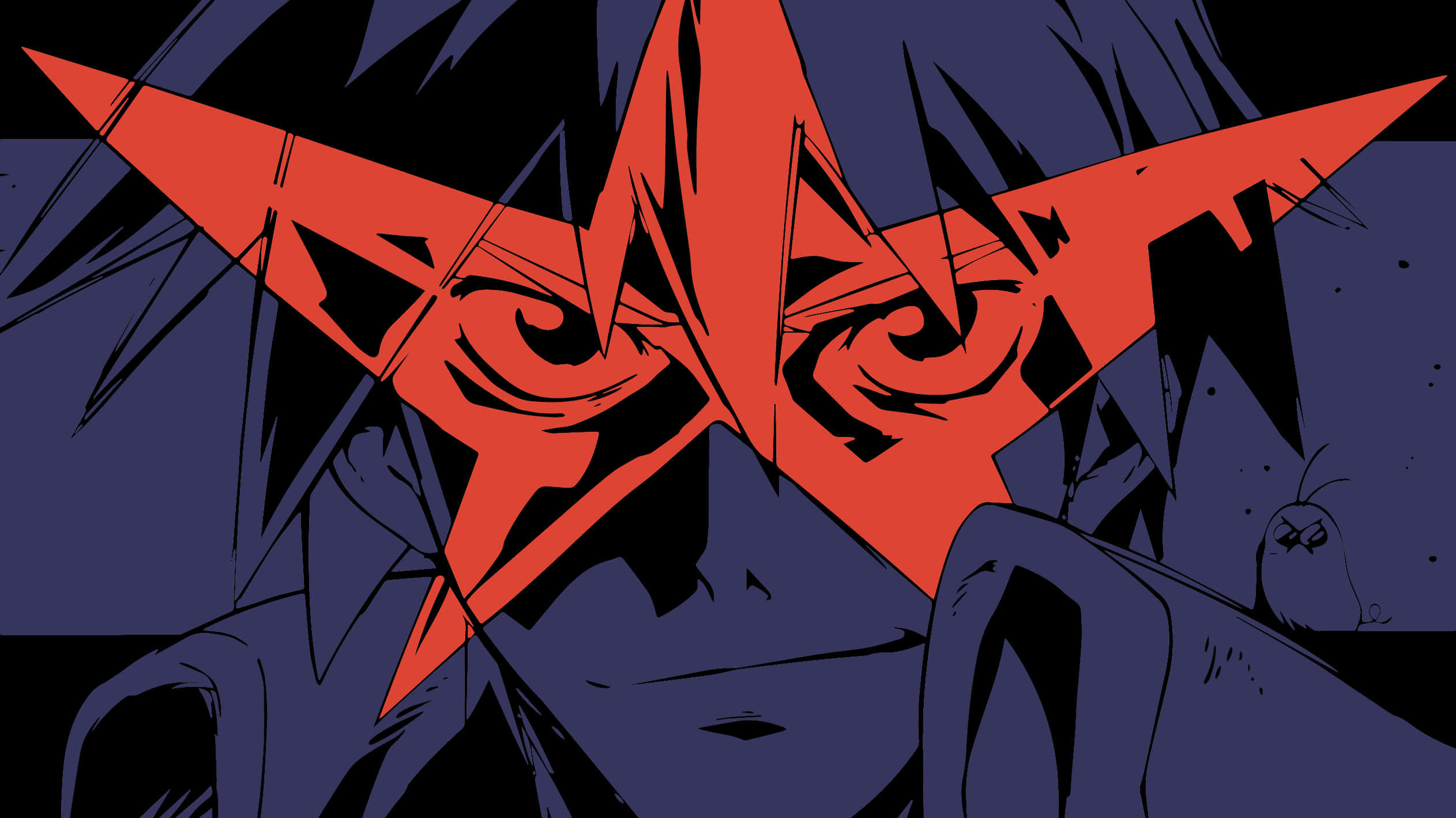 Gurren Lagann, Simon, glowing red eyes, Full HD Desktop Wallpaper