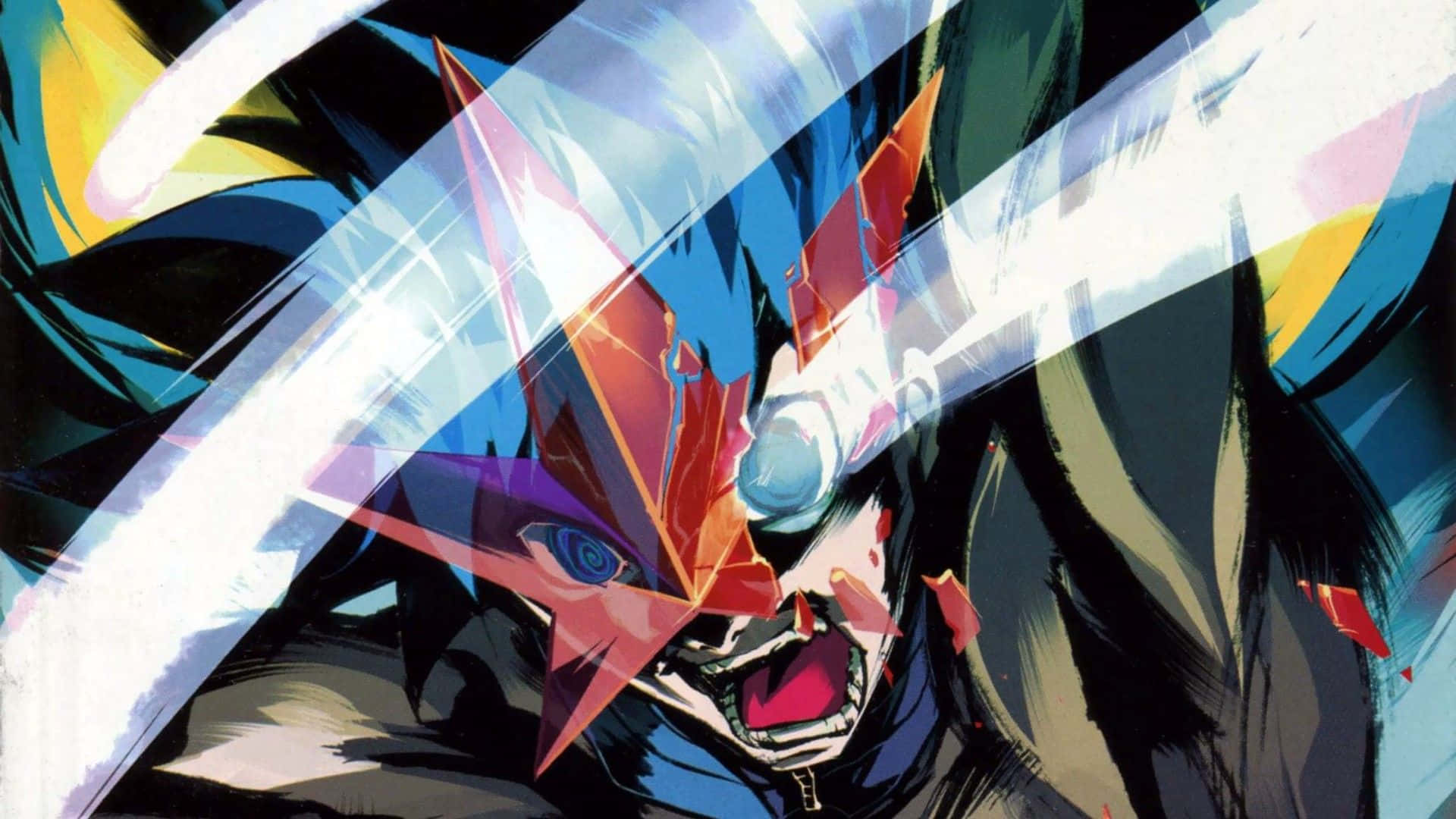 Gurren Lagann, Simon, red geometric armor, Full HD Desktop Wallpaper