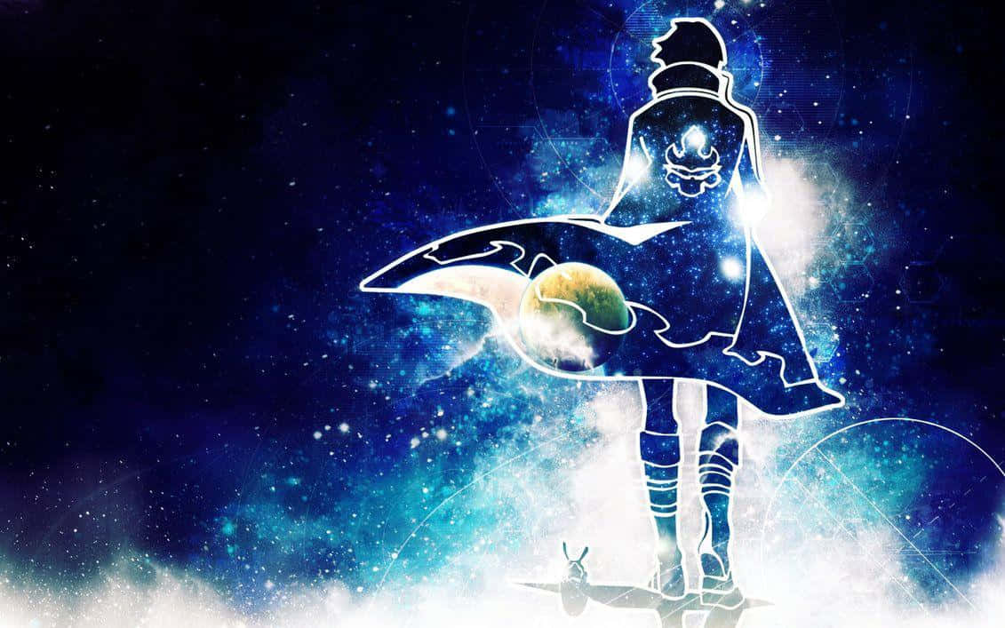 Gurren Lagann, Simon, cosmic backdrop, SD Desktop Wallpaper