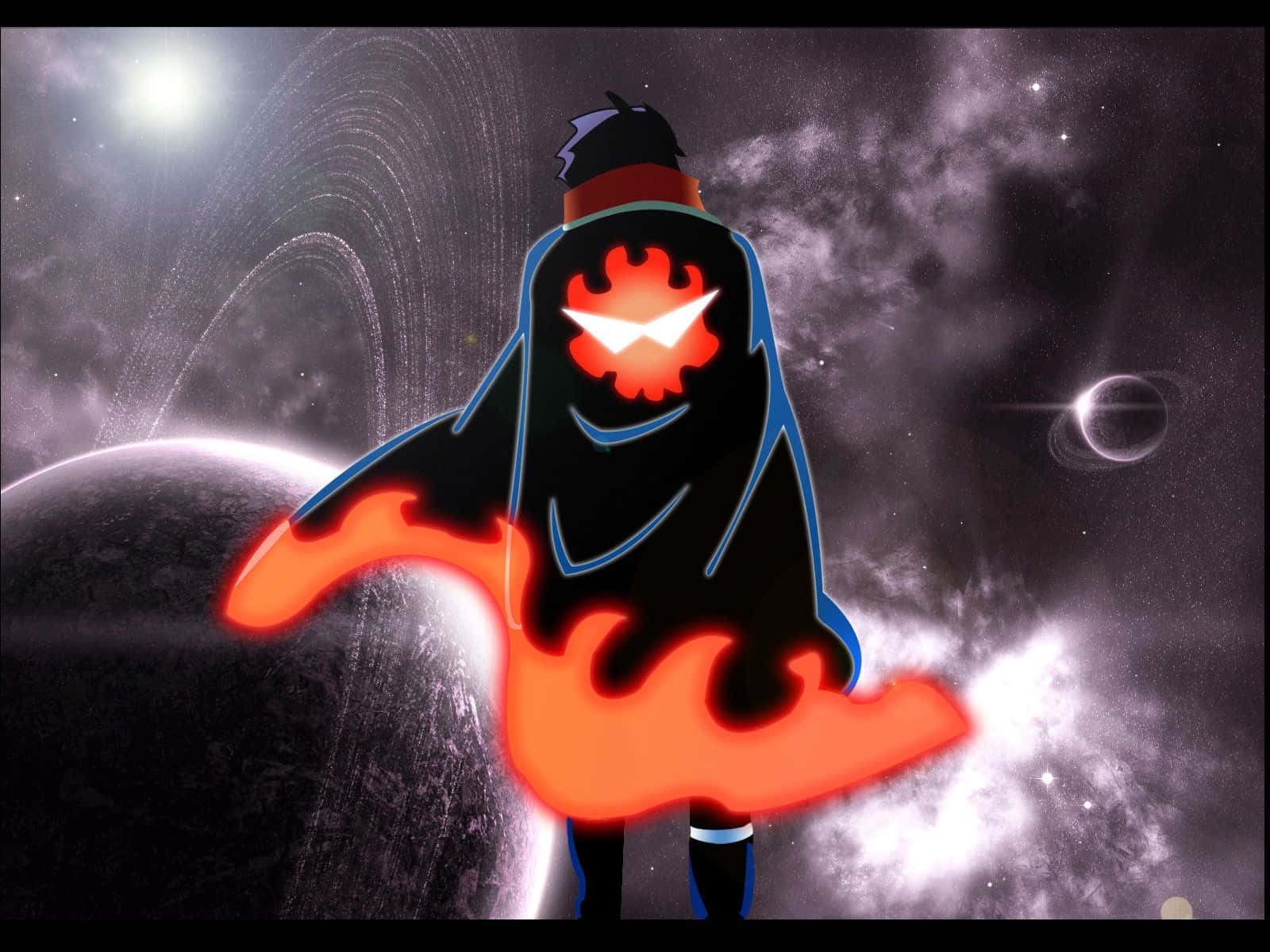 Gurren Lagann, Simon, fiery backdrop, HD Desktop Wallpaper