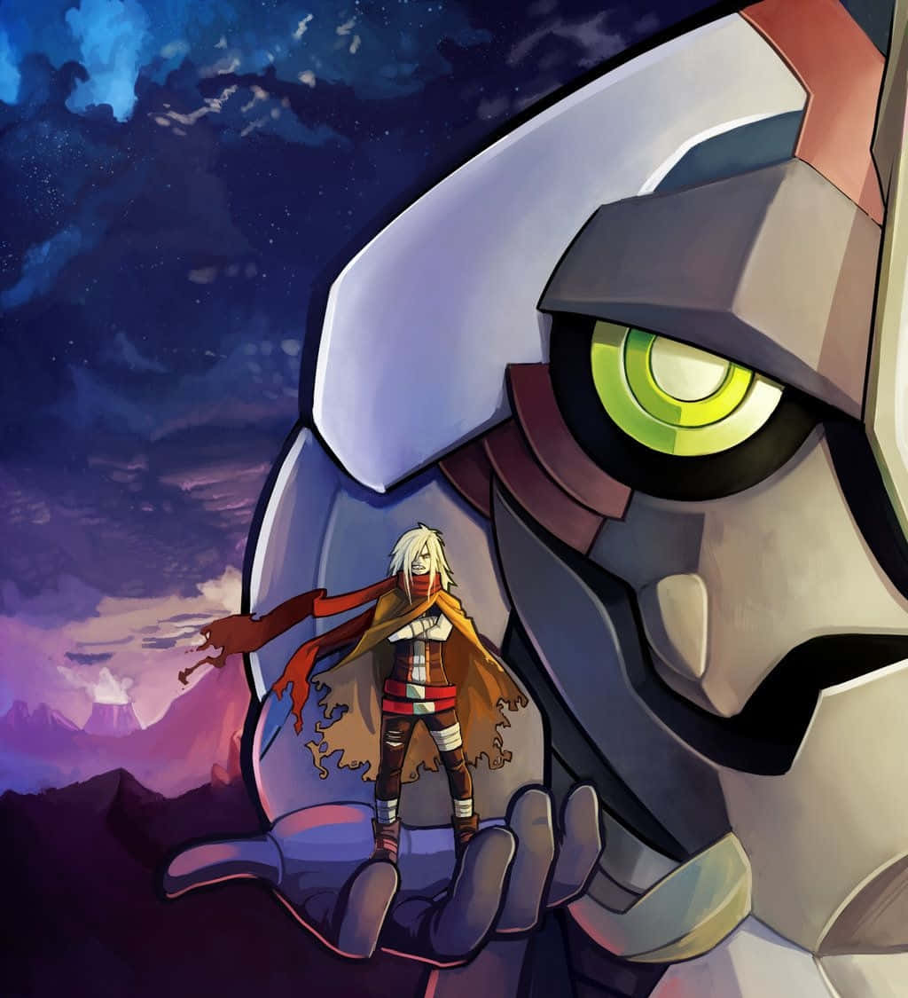 Gurren Lagann, Viral, starry twilight sky, SD Phone Wallpaper