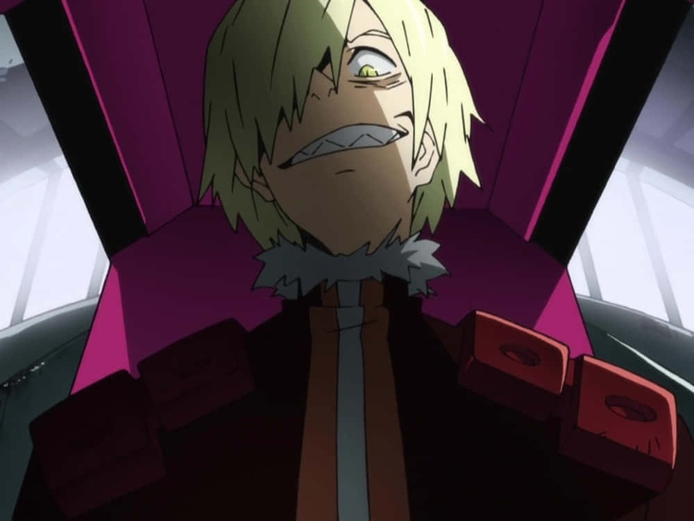 Gurren Lagann, blonde anime character, fierce grin, SD Desktop Wallpaper