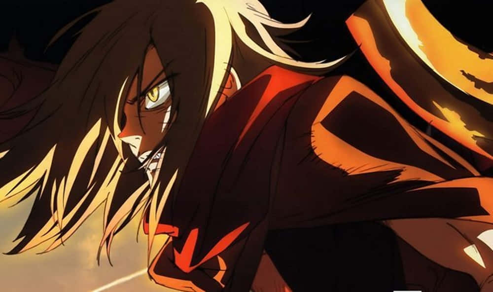 Gurren Lagann, Viral, fiery hair, SD Desktop Wallpaper