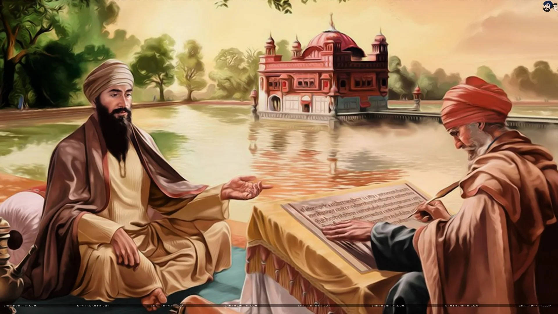 Guru Ji, turbans, bearded men, Full HD Desktop Wallpaper