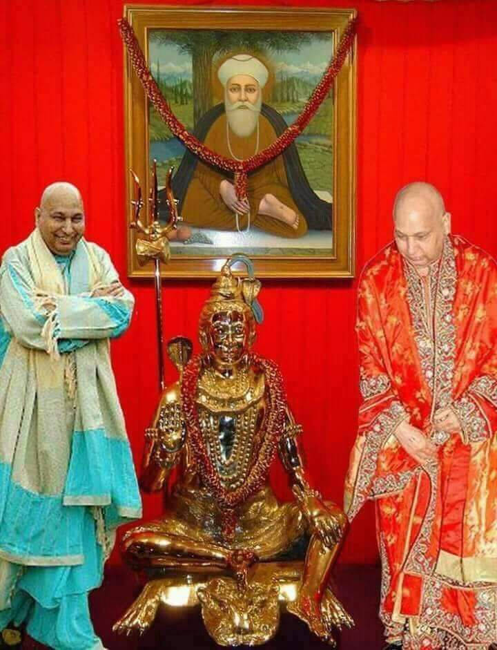 Guru Ji, Hindu deity sculpture, golden deity statue, SD Phone Wallpaper