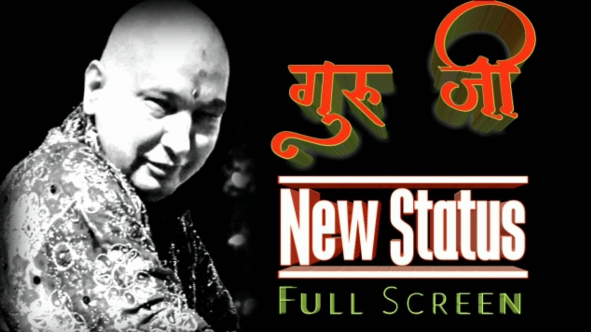 Guru Ji, red and green Hindi text, New Status, Full HD Desktop Wallpaper