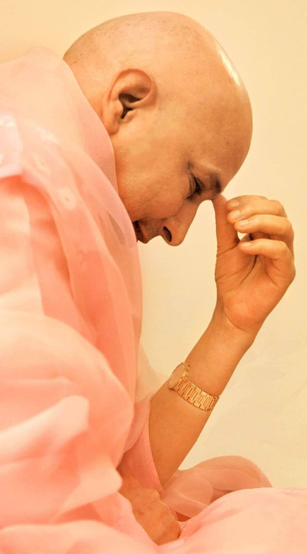 Guru Ji, bald man, soft pink robes, Full HD Phone Wallpaper