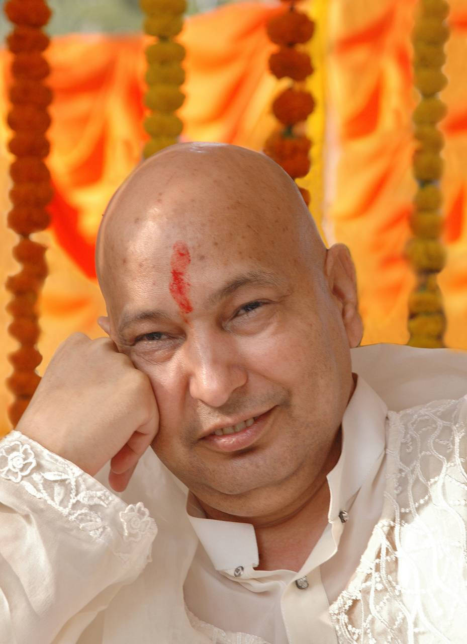 Guru Ji, red tilak, bald man, HD Phone Wallpaper