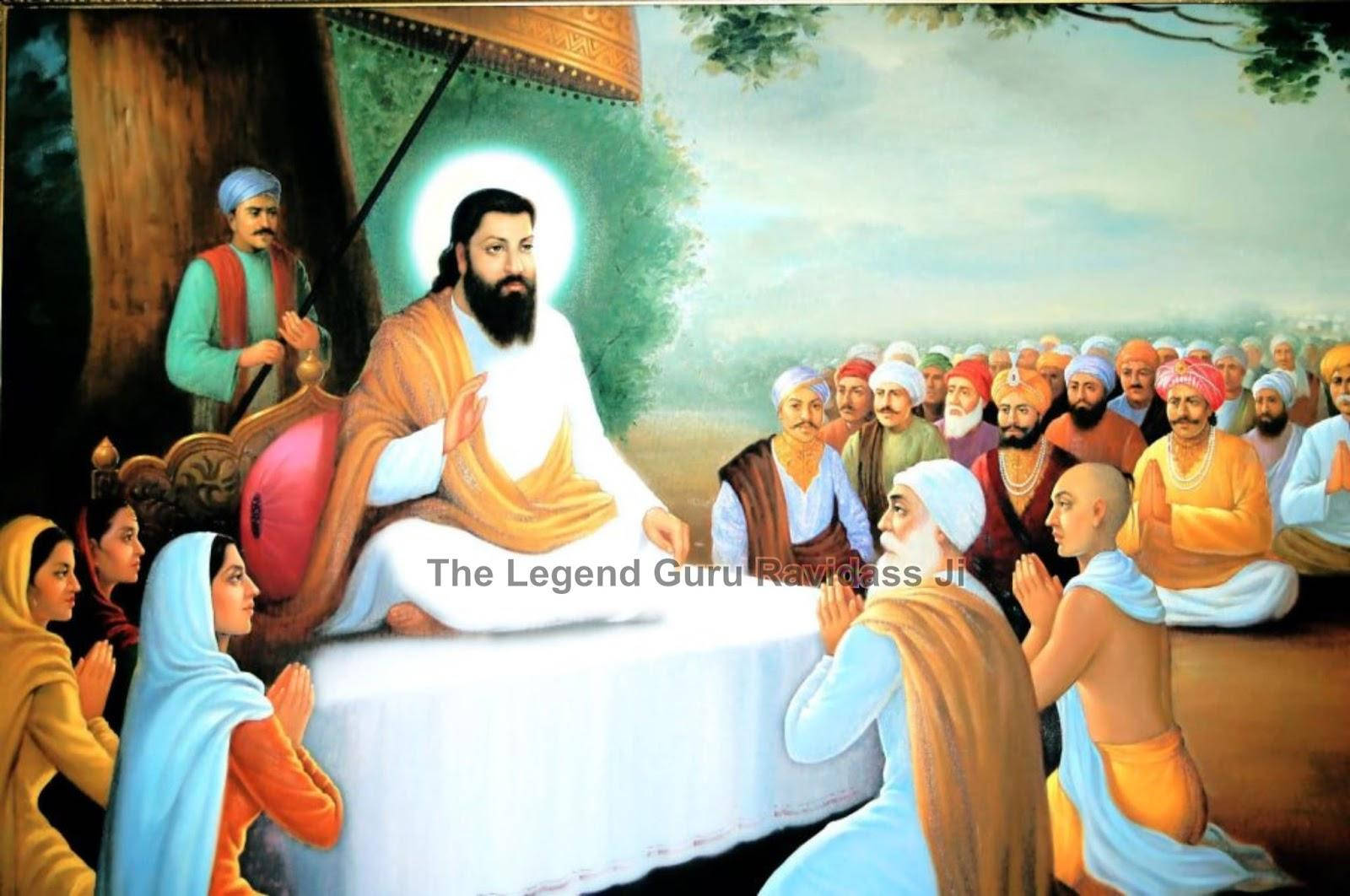 Guru Ravidass, halo, throne, HD Desktop Wallpaper