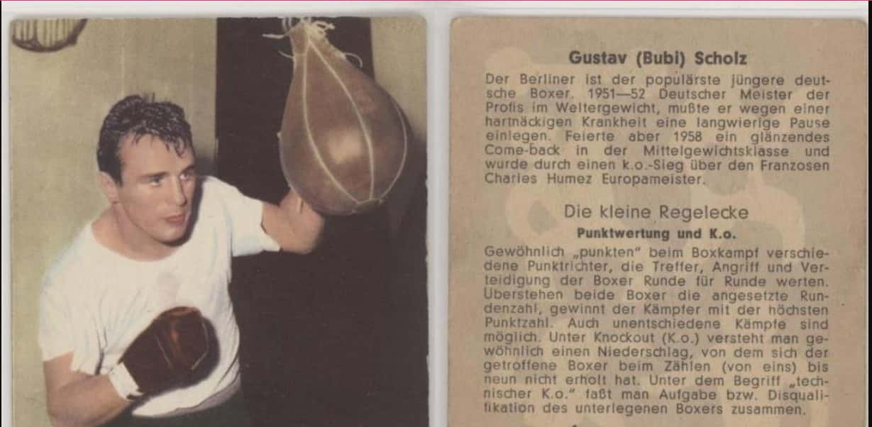 Gustav Scholz, boxer, black and white photo, SD Desktop Wallpaper