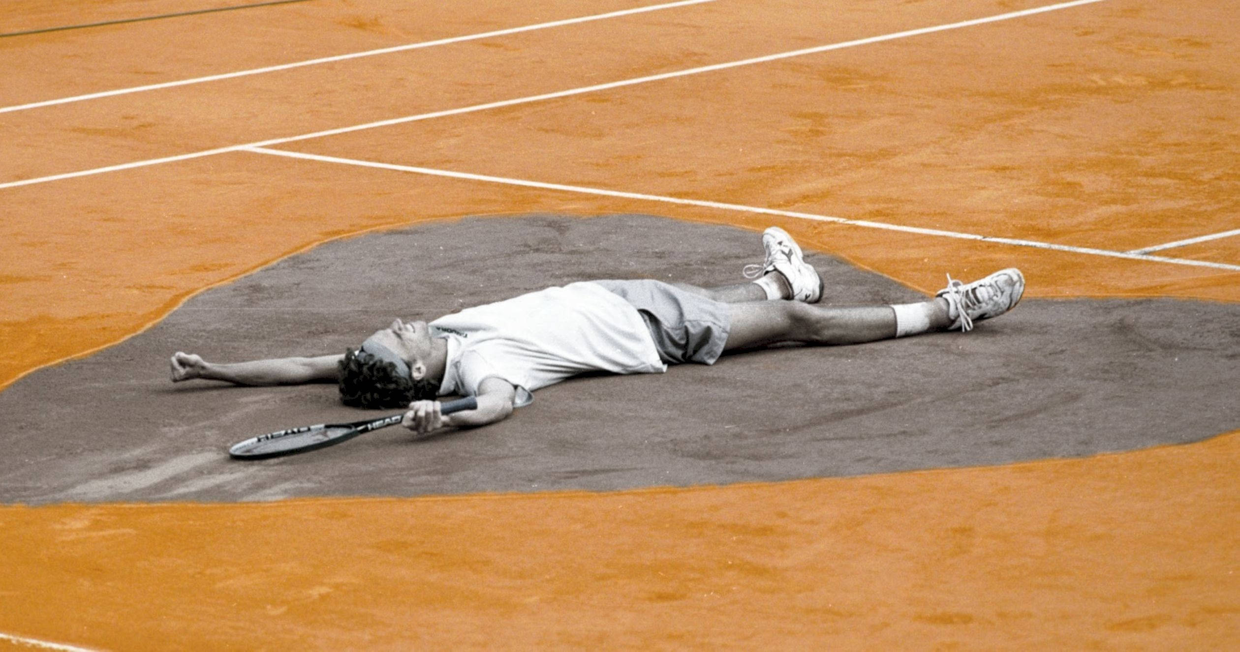 Gustavo Kuerten, clay court, towel, Full HD Desktop Wallpaper