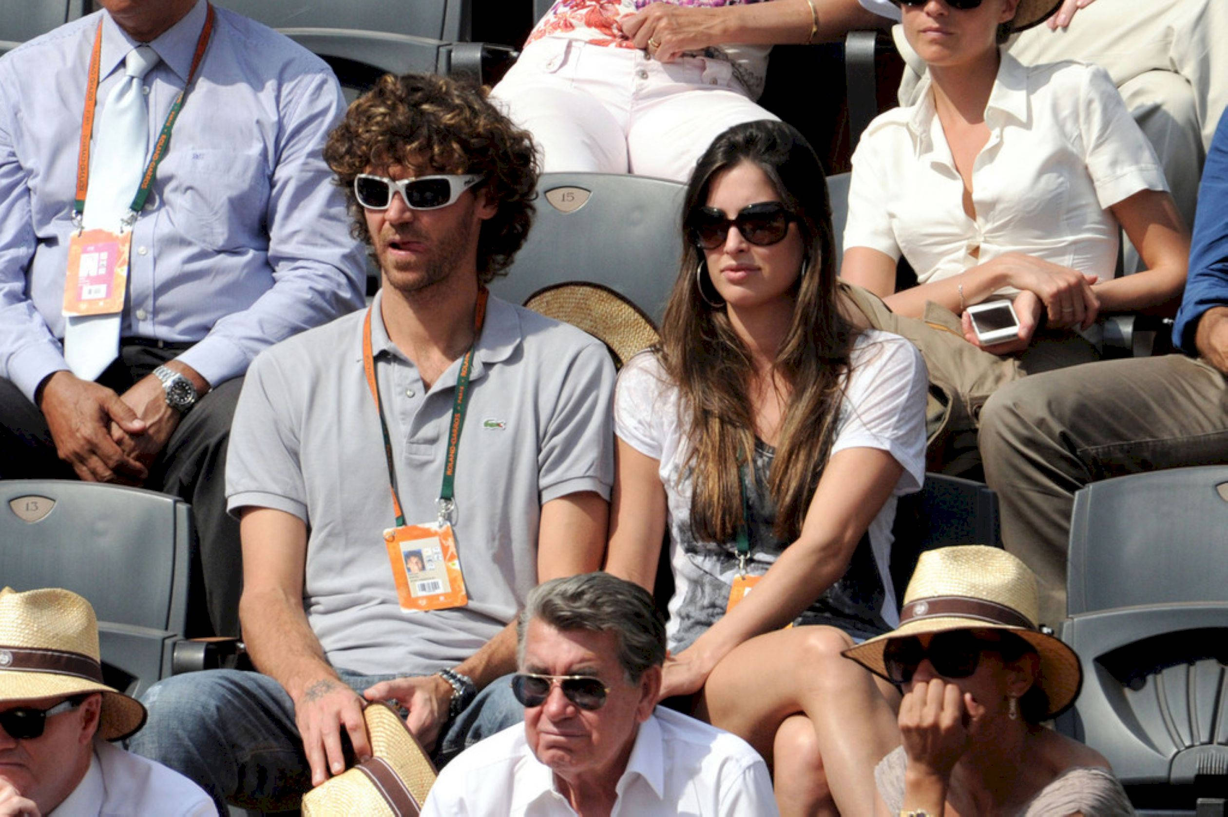 Gustavo Kuerten, stadium seats, sunglasses, Full HD Desktop Wallpaper