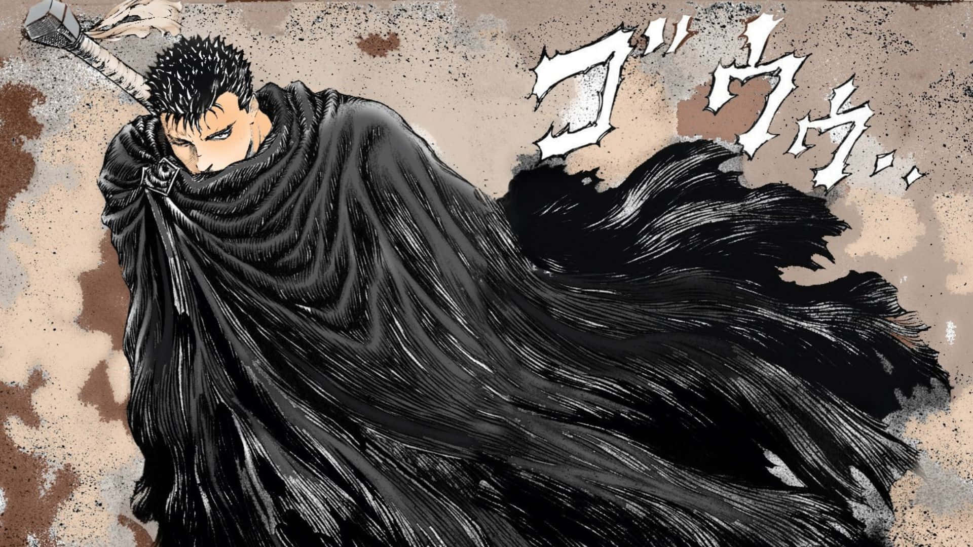 Guts, black armor, black cloak, Full HD Desktop Wallpaper