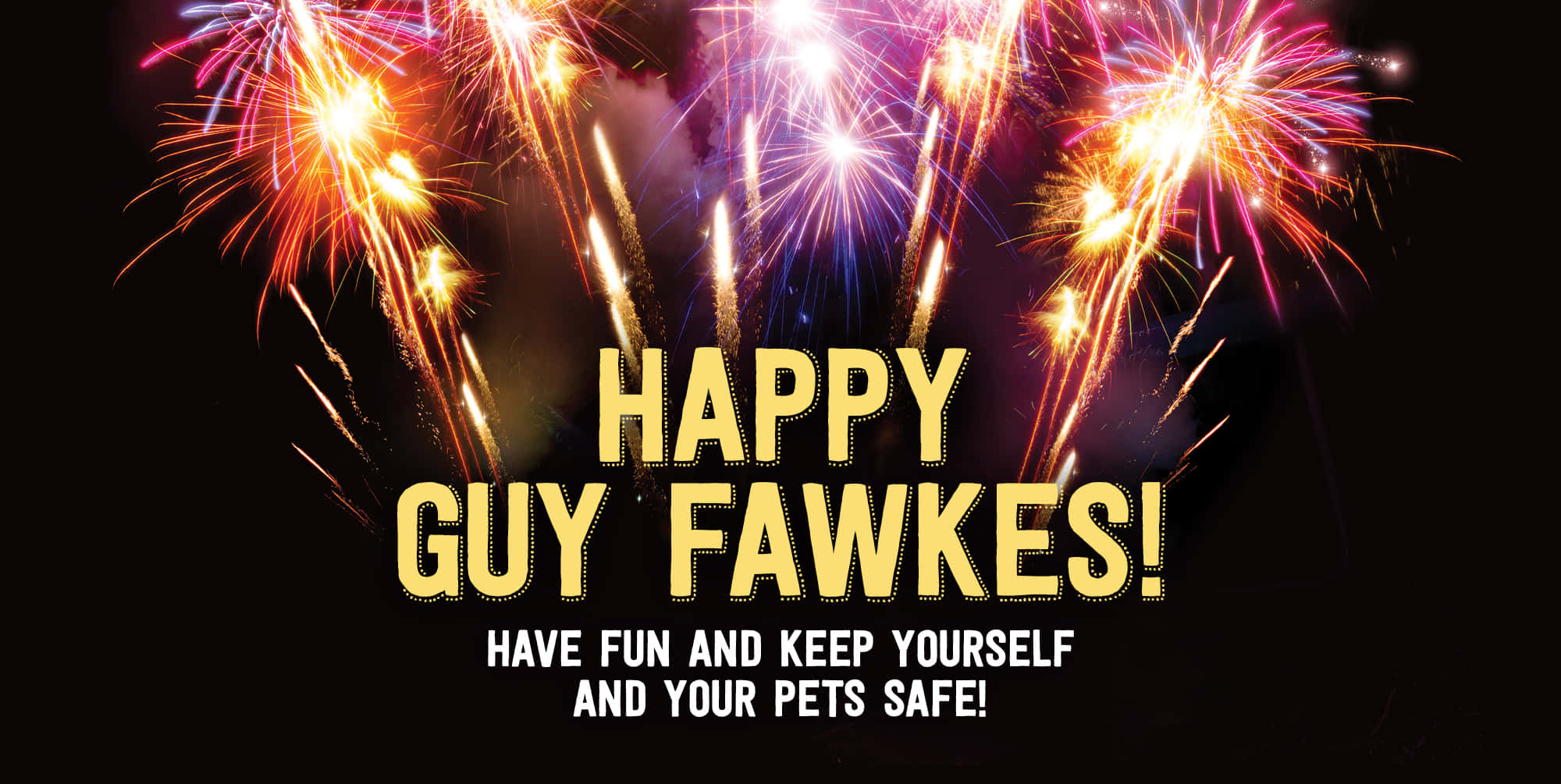 Guy Fawkes Night, fireworks, dark sky, Full HD Desktop Wallpaper