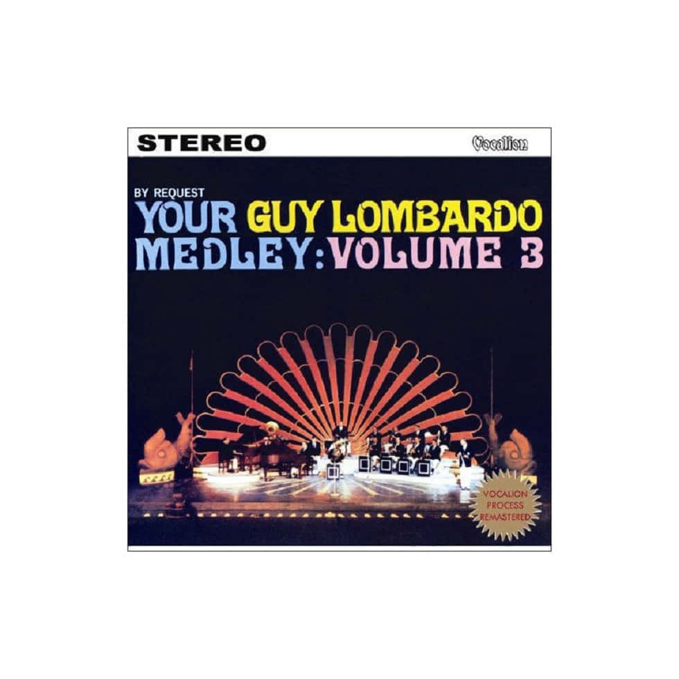 Guy Lombardo, big band, red fan-shaped stage backdrop, SD Desktop Wallpaper