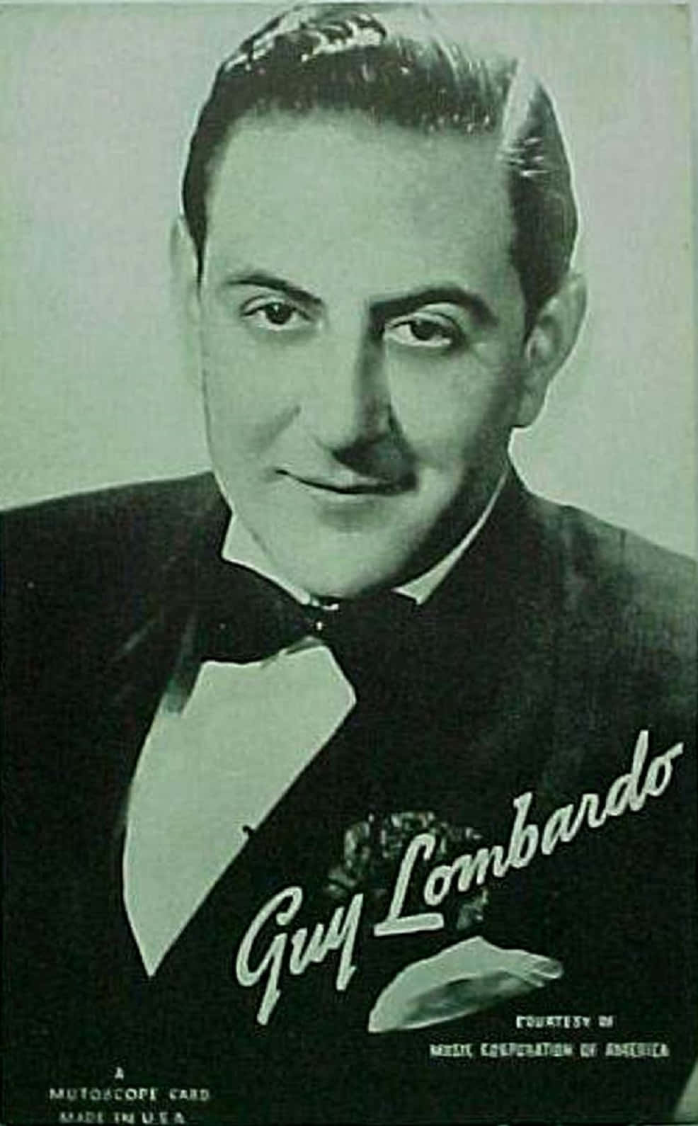 Guy Lombardo, mutoscope card, tuxedo, HD Phone Wallpaper
