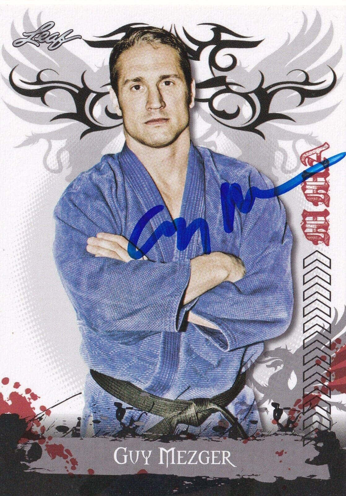Guy Mezger, blue judo gi, black belt, HD Phone Wallpaper
