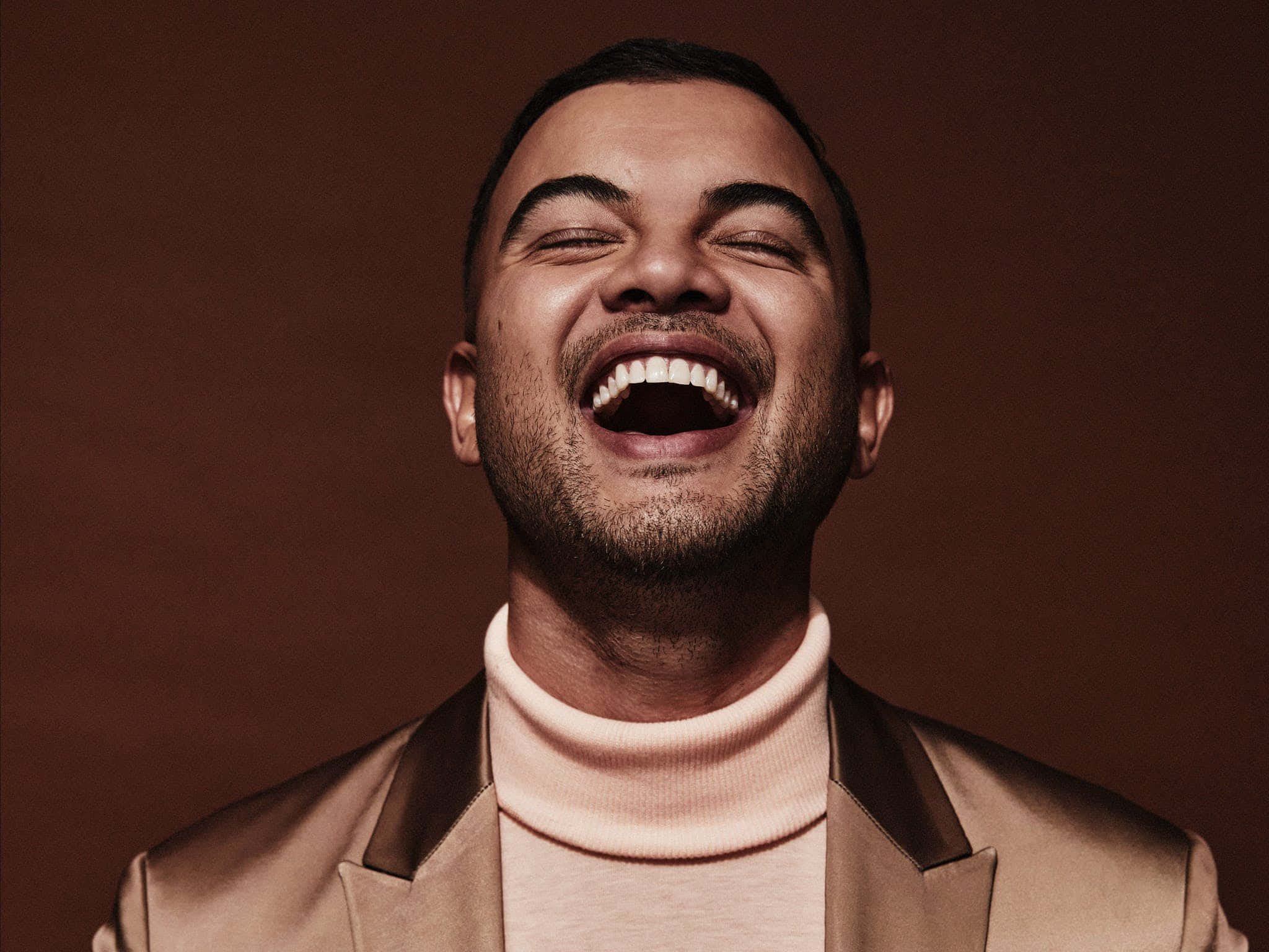 Guy Sebastian, beige turtleneck, jacket, Full HD Desktop Wallpaper
